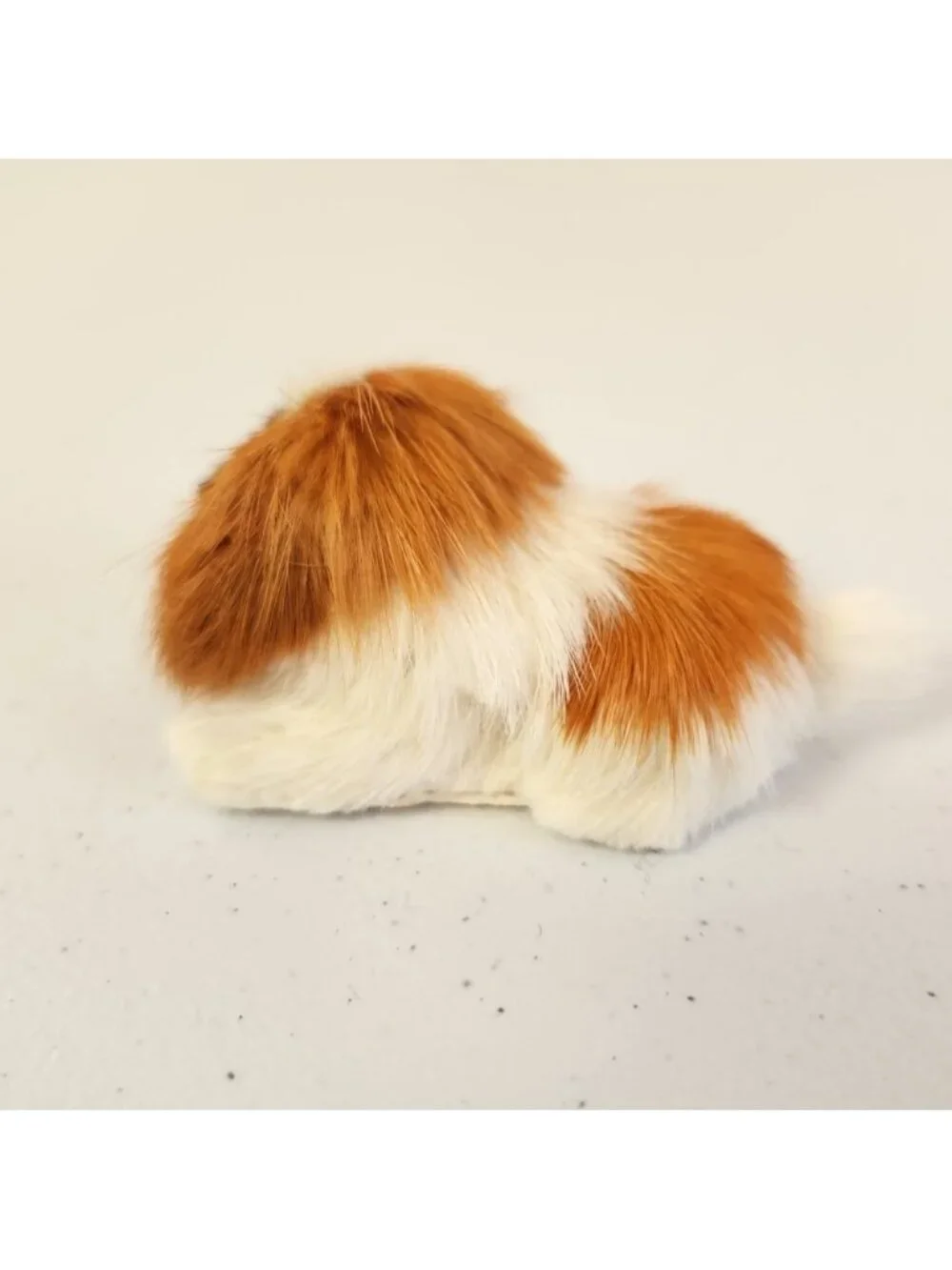 Adorable Real Fur Realistic Dog Figurine Figure Shih Tzu Pekingese Collectible